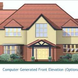 The Ridgeway Cuffley Hertfordshire - Computer Generated Elevation